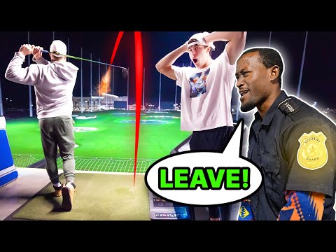Long Drivers KICKED OUT of Top Golf for Hitting Over the Net | Hogan Molthan