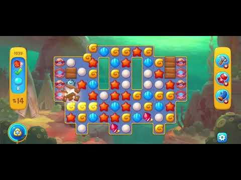 Fishdom gameplay level 1039