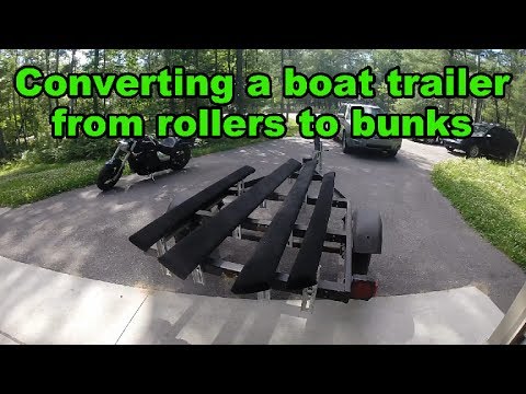 Boat Trailer Bunk Conversion