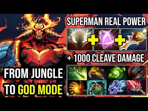 From Jungle to God Mode!!! OMG Cleave Hit + 1000 Damage Rapier Sven 1.1kGPM 9000 MMR DotA 2