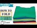 How to fold a teeshirt in 5 seconds