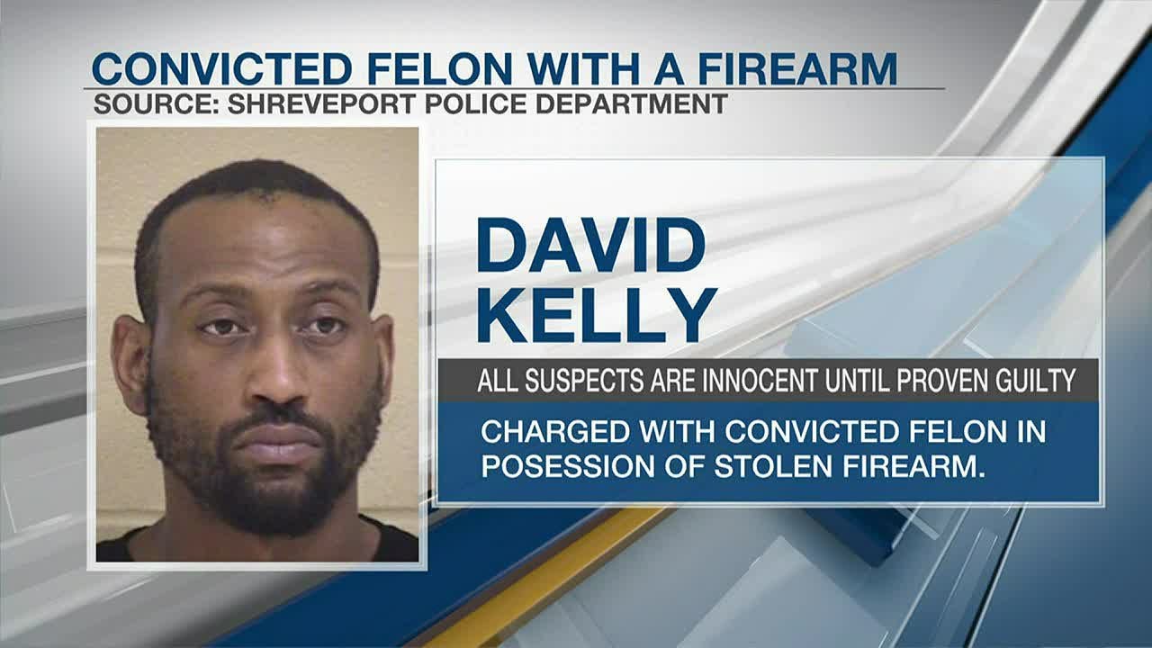 Stolen gun recovered from felon during weekend traffic stop