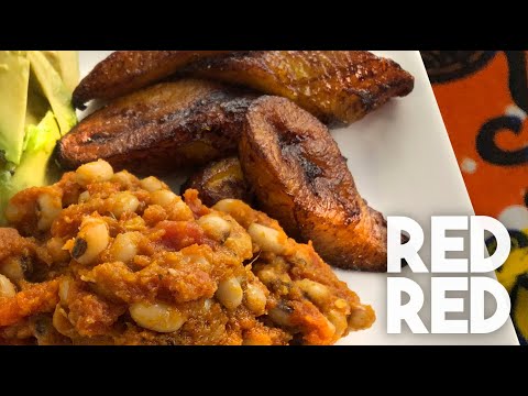 How to make Red Red | Bean dish from Ghana served with fried Plantains | Kravings