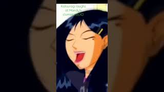 Katsuragi laughs at Mandy's clumsiness.XD