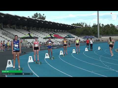 Girls U15 200M Heat 1: 2023-24 State Combined Events Championships - Saturday