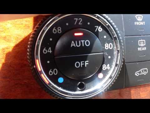Mercedes climate control module heater dial knob