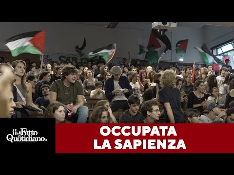 Gaza: Students at Sapienza University interrupt classes: Political Sciences occupied