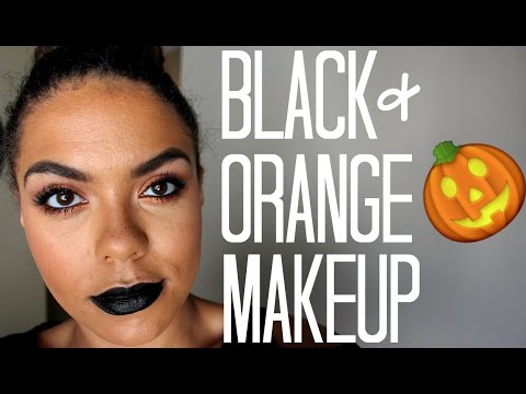 Black and Orange Makeup! | samantha jane Video