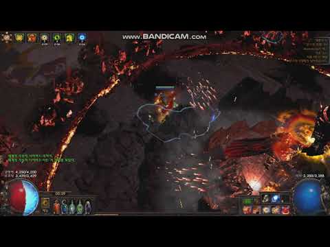 POE 3.9 Armageddon brand + Flame Surge Hierophant  Awakening Level 8 Deathless Sirus Kill