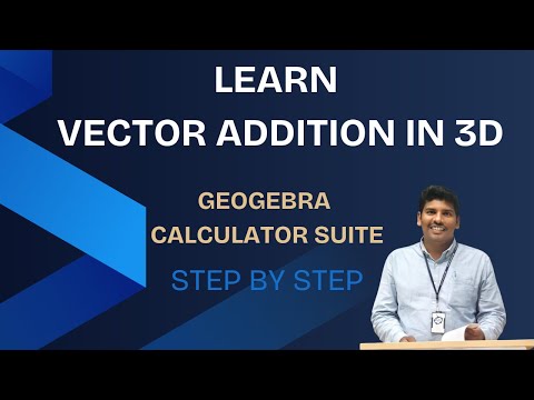 Addition of Two Vectors in 3D Visualization using GeoGebra | Tamil Maths