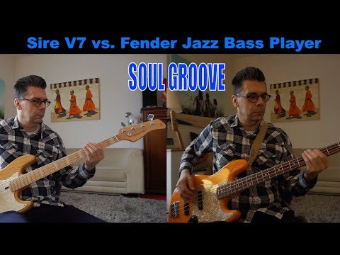 Sire V7 Gen1 vs. Fender Jazz Bass Player Series (2 min / no talking)