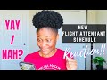 REACTING To My FIRST Flight Attendant SCHEDULE 2023 New Flight Attendant Flight Attendant Life