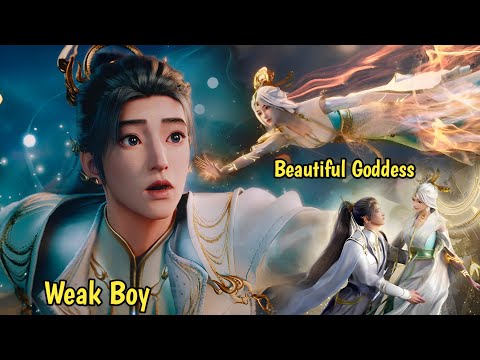Beautiful Heavenly Goddess Falls in Love with a Weak Boy on Earth Gives All Her Powers to Him Part 1