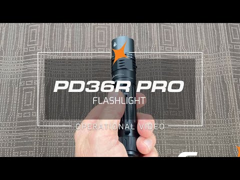 Fenix PD36R PRO Flashlight Operational Demonstration Video