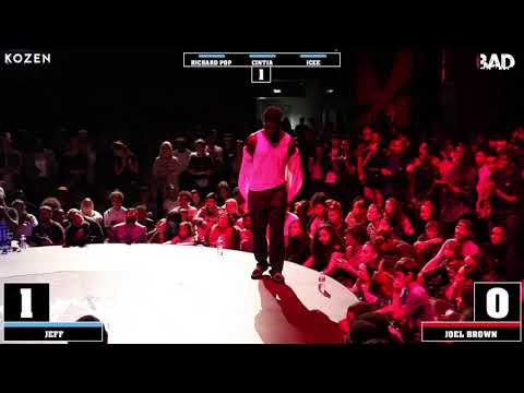 JEFF vs JOEL BROWN- Battle BAD 2018 - POPPING TOP 16