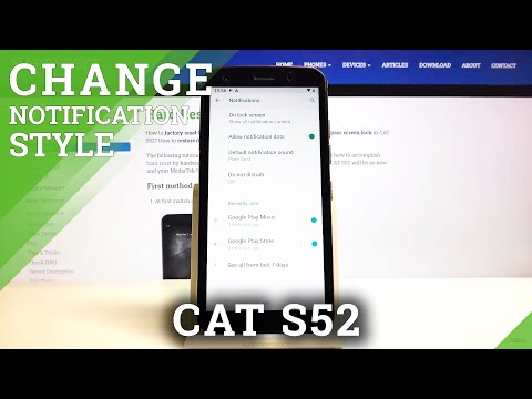 How to Enter Notification Settings in CAT S52 – Notification Options