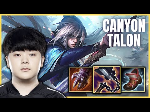 DK CANYON PLAYS TALON JUNGLE VS LEE SIN - PATCH 11.18