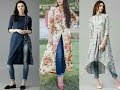 Top Beautiful Kurti Kurta With Jeans Latest Long Slit Kurta With Jeans