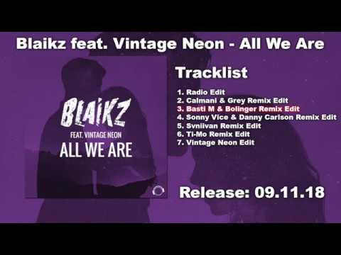 Blaikz feat. Vintage Neon - All We Are (Basti M & Bolinger Remix Edit)