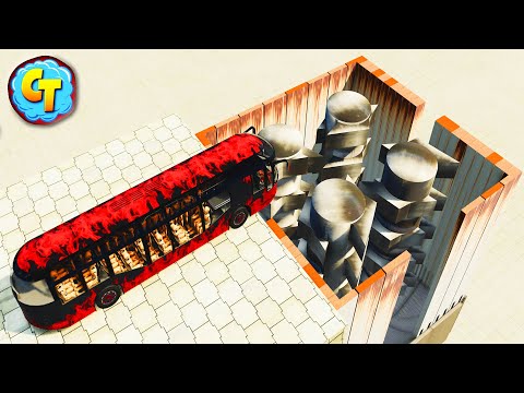 Cars VS Giant Rotor Shredder 😱 (No chance for cars) BeamNG DRIVE