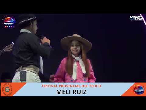 Meli Ruiz con El Negrito Vera en el Festival del Teuco