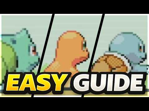 How to Start with ALL THREE Starters Bulbasaur, Charmander & Squirtle in Pokemon FireRed & LeafGreen