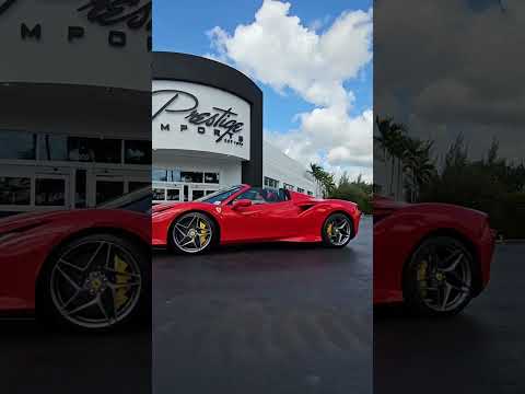Ferrari F8 Spider Rolling at Prestige Imports Miami