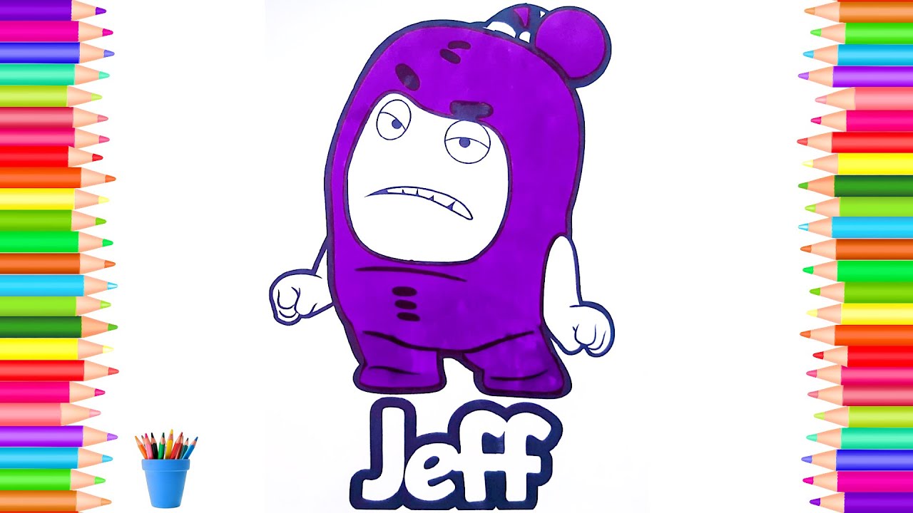 Oddbods coloring Pages How to color Oddbod Jeff