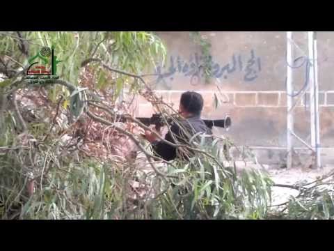 اشتباكات بين كتيبة ذي النورين وقوات النظام في حي القابون في مدينة دمشق