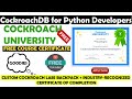 CockroachDB for Python Developers Free Course| Free Python Course with Certificate CockroachDB for Python Developers Free Course| Free Python Course with Certificate