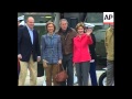 King and Queen of Spain arrive at Bush ranch