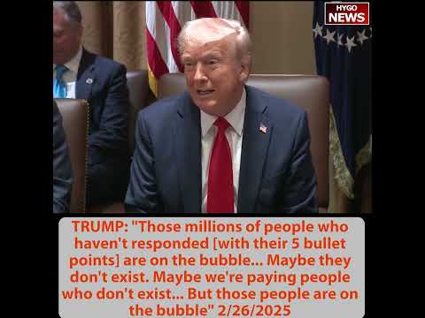 Trump: Millions Who Didn't Respond 'Maybe Don't Exist'; Balanced Budget 'Maybe by Next Year'; April 2 Tariffs Confirmed