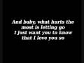 Monica - What hurts the most w/lyrics