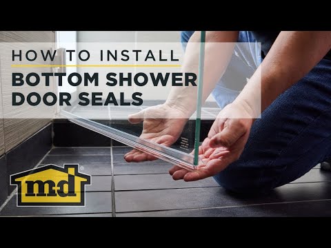 M-D Building Products How-To-Install Bottom Shower Door Seal