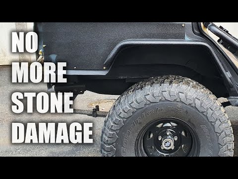 Plastic DIY Rear Wheel Well Liners / Jeep Cherokee XJ