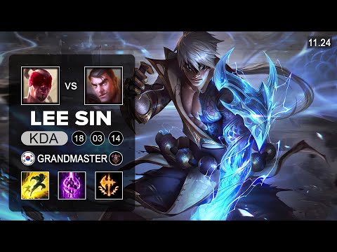 Lee Sin Top vs Jayce - KR Grandmaster - PreSeason 12 Patch 11.24