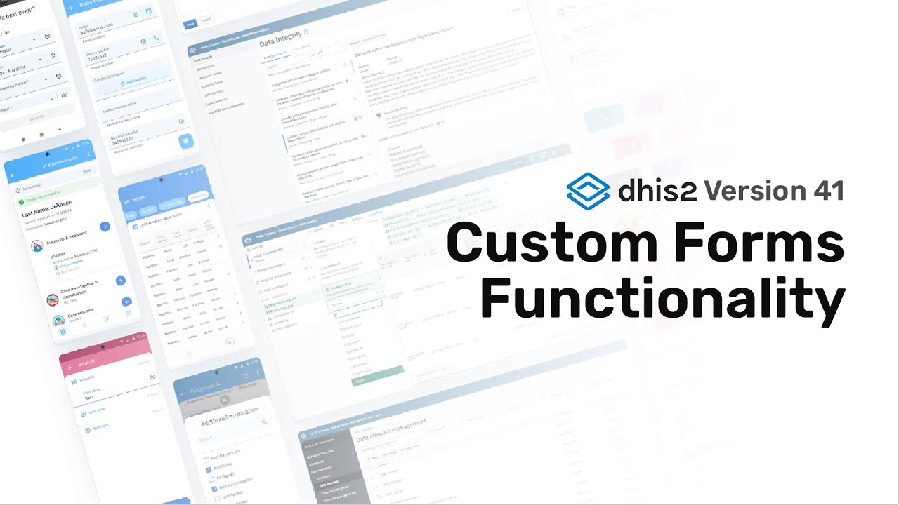 Custom Forms Functionality - #dhis2 #version41