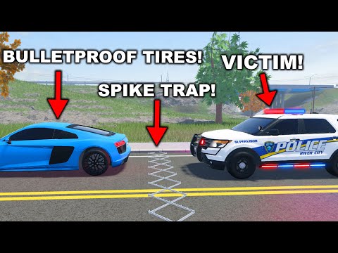 BULLETPROOF TIRES PRANK ON COPS! (ROBLOX ROLEPLAY)