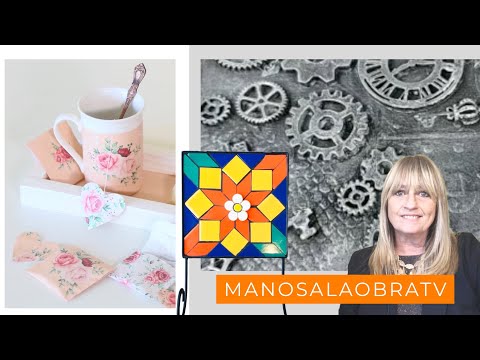 Hands on TV 2022 Program 18 Decoupage Silk Sheets Patinas Painting