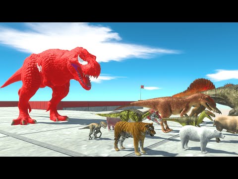 ESCAPE FROM CARNAGE VENOM T-REX -Animal Revolt Battle Simulator