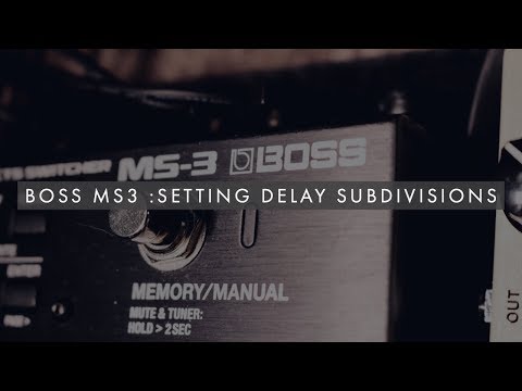 Boss MS3 Tips : Setting Delay Subdivisions
