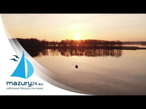 Relaksacyjne Mazury cz. IV, zachód słońca jez. Stręgiel
