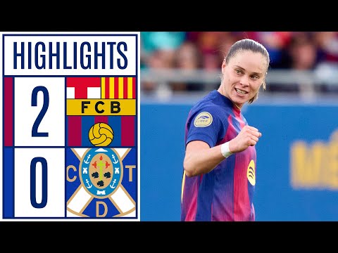 FC BARCELONA 2 - 0 COSTA ADEJE TENERIFE | RESUMEN LIGA F MOEVE
