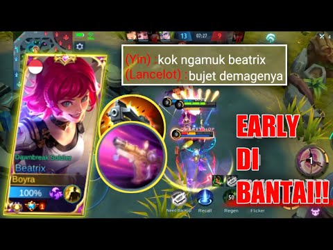 DEMAGE BRUTAL NIBIRU BEATRIX DI LATE GAME!!! - Mobile Legends