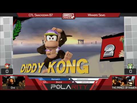 CFL Smackdown 88 WiiU - MVG | Dyr (Diddy Kong) vs PrinceRamen (Palutena) - Winners Semis