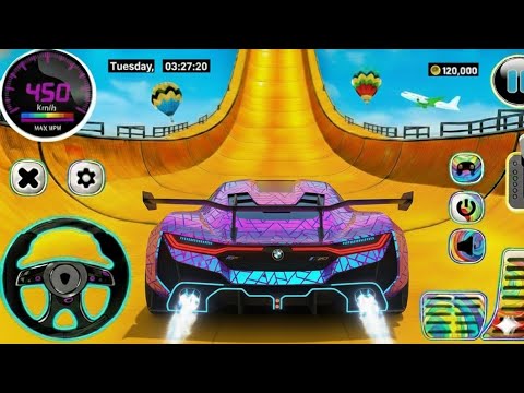 Mega Ramp Monster Car Racing 3D - Extreme Car Stunts - Android Gameplay