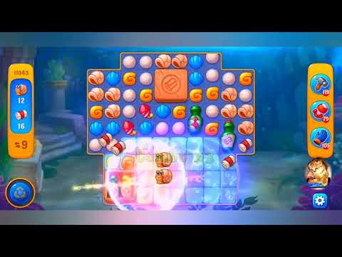 фишдом 2023  #  11043 уровень - прохождение без бустеров # Fishdom,   11043  level - no Boosters.