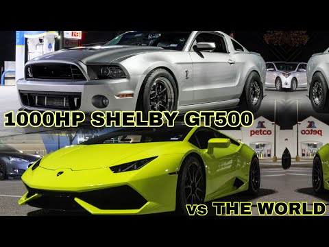 1000HP Shelby GT500 vs 1100HP Twin Turbo Lambo | (3) 900HP ZR1 Corvettes | 900HP C7Z06 Bonus Runs