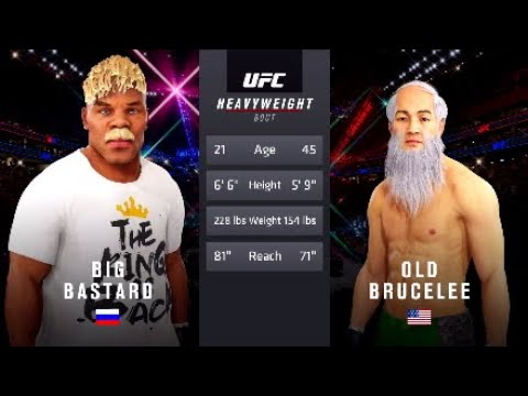 Big Bastard vs. Old Bruce Lee - EA sports UFC 4