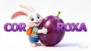 "AS UVAS MÁGICAS DO PIPO! 🍇✨ Aprenda a Cor Roxa (Série Frutas)"